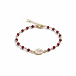Bracelet corail rouge femme