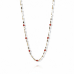 Collier avec Corail Rouge