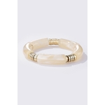 Bracelet élastique coloré blanc