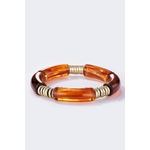 Bracelet élastique coloré caramel