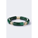 Bracelet élastique coloré vert