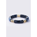 Bracelet élastique coloré bleu