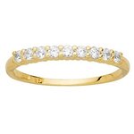 Bague or jaune 375 et oxydes