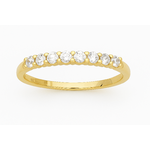 Magnifique Bague or jaune 375 et oxydes