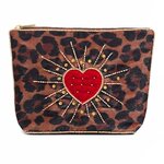 POCHETTE ÉCLAT CŒUR LÉOPARD