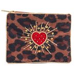 POCHETTE ÉCLAT CŒUR LÉOPARD