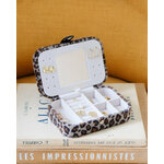 Boîte à bijoux léopard femme transportable