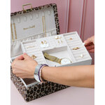 Boîte à bijoux léopard femme de voyage