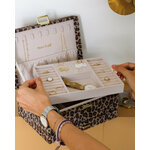 Boîte à bijoux léopard femme tendance