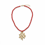 collier fantaisie corail