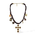 idee cadeau femme 40 ans Collier fantaisie croix