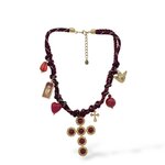 Magnifique Collier fantaisie croix corse