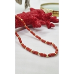 collier corail or 18K