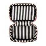 rousse de toilette/maquillage – Velours éco matelassé – Noir cadeau femme