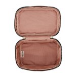 Trousse de toilette/maquillage – Velours éco matelassé – Rose femme