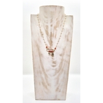 Collier argent 925 doré à lor fin Corail, Croix