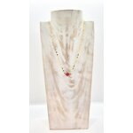 Collier femme coeur et corail véritable