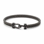 Bracelet Homme bi colore en argent oxydes de zirconium - 1