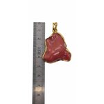 Pendentif en argent 925 doré or fin et corail rouge de corse prix doux