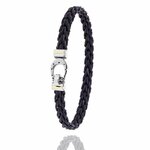 Bracelet homme ou femme en crin de cheval tressé fermoir