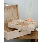 boîte à bijoux en velours pour femme
