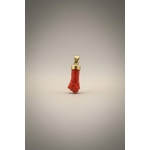 Pendentif main corail et Or 18k