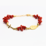 bracelet en corail pour femme