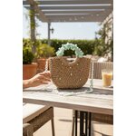 Sac à main femme tressée type paille et vert clair