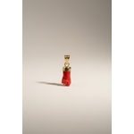 Pendentif porte-bonheur en or et corail véritable
