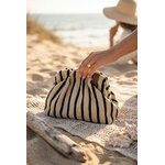 Pochette été 2026 Petit sac à main femme beige et noir