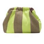 Petit sac à main femme verte et marron clair