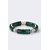 Bracelet élastique coloré vert