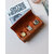 Boîte à montre de voyage 3 emplacements homme luxe marron