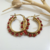 Boucles d'oreilles corail