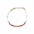 Bracelet argent 925 doré à l'or fin et corail rouge