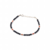 Bracelet argent 925 cristal noir et corail rouge corse