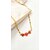 Collier femme en Argent 925 doré à l'or fin et 3 coeurs Corail