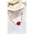 Collier femme coeur et corail