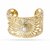 Bracelet femme en acier inoxydable et oxydes couleur or