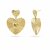 boucle d oreille femme en forme de coeur pas cher