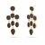 boucles d oreilles acier inoxydable de couleur noir