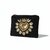 Pochette Brodée Cœur Doré Coton Femme Chic
