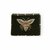Pochette Femme Velours Brodée Abeille kaki