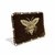 Pochette Femme en Velours Brodée Abeille Femme