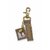 Porte clef porte bonheur pochon gros sel corail et œil de Sainte-Lucie