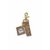 Porte clef porte bonheur avec pochon gros sel corail corse