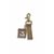 Porte clef porte bonheur œil de Sainte-Lucie et gros sel