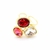 bague réglable en acier inoxydable femme