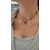 Collier porte bonheur avec corail véritable