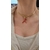 collier femme breloque  corail rouge été tendance